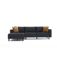 sofa rinconera kale velvet izquierdo antracita