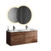 composicion bano lavabo doble solmira roble rio en mdf