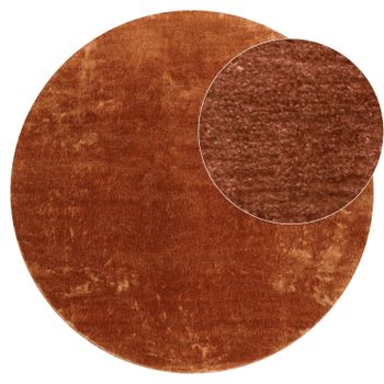 Alfombra Calissa cobre 120 cm redondo