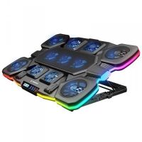 base refrigerante rampage glaciers50 gaming 14-17 rgb 11 ventiladores