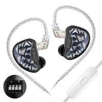 kz as24 pro hifi auriculares intrauricular monitores auriculares 24 controladores de armadura balanceada interruptor de