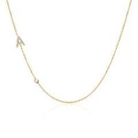 cadena personalizable de oro 14 quilates con diamantes