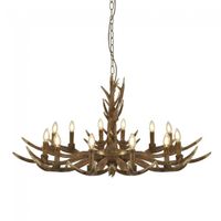 lampara de arana stag 12 luces