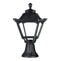 dopo lighting - baliza de jardin indura mini 4 ip55 e27 mx 42w negro