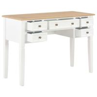 mesa de escritorio   escritorio de despacho  escritorio de madera blanco 1095x45x775 cm
