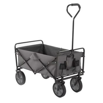 Carro De Jardín Con Ruedas 91x52,5x64 Cm Plegable, Robusto Y Estable. Carreta De Transporte Cómoda, Ergonómica Y Amplia Para Almacén, Garaje Y Patio. Carrito De Jardinería De Carga.
