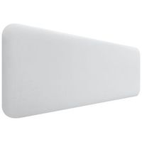 dhome cabecero tapizado en terciopelo liso redondeado para pared acusticos cabeceros absorbentes cabezal cama dormitorio blanco 160cm