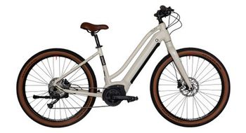Bicyklet beatrice bicicleta de fitness electrica shimano altus 9v 500 wh 27 5   blanca