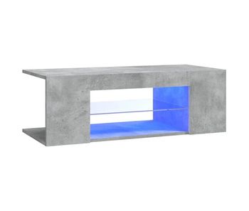 Mueble tv - mesa de tv con luces led gris hormigón 90x39x30 cm