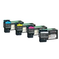 original multipack lexmark x544 printer toner cartridges 4 pack -c544x1kg