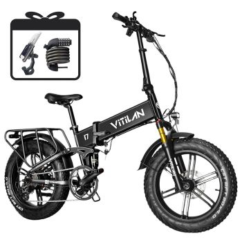 [EU Direct] Vitilan i7pro 3.0 Bicicleta eléctrica 48V 20AH Batería Samsung Motor de 750W Velocidad máxima recomendada 25