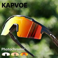 gafas de ciclismo kapvoe uv400 hd de marco grande gafas de ciclismo mtb bicicleta senderismo nuevas gafas deportivas para hombres y mujeres gafas antiviento y antivaho para pickleball