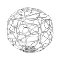 tulipa kripton esferica de metal cromado d105xalt105cm para g9 rosca