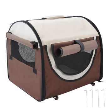 PawHut Transportin con Bolsa Transporte Perro Gato S (46 x 36 x 41) Mascotas Plegable de Viaje   Aosom España