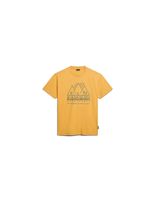 camiseta napapijri s-faber amarillo hombre