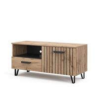 mueble bajo para tv amber 1002 x 485 cm con cajon y puerta vicco