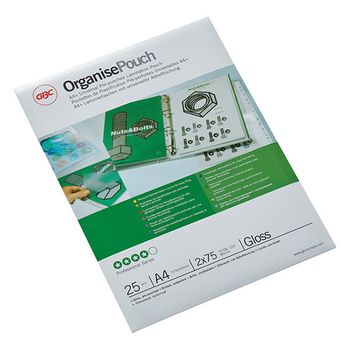 GBC fundas de archivadores A4 | brillante | 2x75 micras | 25 unidades