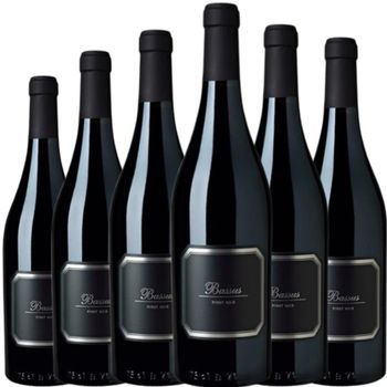 Bassus Pinot Noir Vino Tinto De Crianza Elaborado En España, Con 75 Cl 5 % Pack 6 Botellas