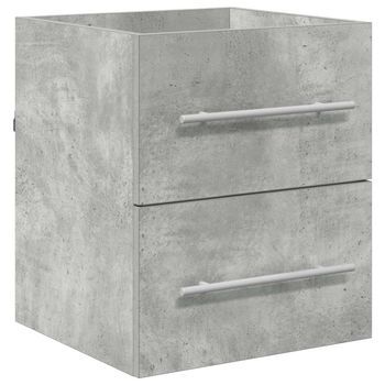 Armario De Lavabo | Mueble De Lavabo Con Cajón Gris Concreto 38,5 X 41 X 48 Cm