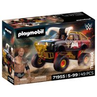 playmobil wwe rock monster truck juego de figuras 5 anos - 71955
