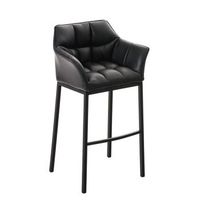 dudeco taburete alto damaso 4 piel sintetica negra negro