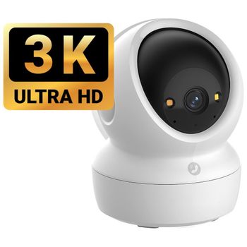 Ezviz - Cámara IP H6C 3K para vigilancia interior con visión nocturna, detección AI y rotación de 350° en resolución 2880 x 1620 p