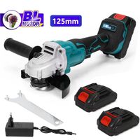amoladora angular electrica sin escobillas 3 velocidades inalambrica de maquina de corte herramienta electrica de carpinteria para bateria makita de 18v 125mm
