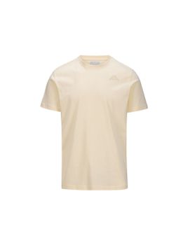 Camiseta Kappa Cafers Slim Hombre Blanco
