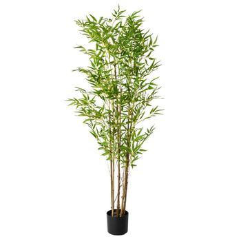 Planta artificial decorativa bambú de  150 cm en maceta