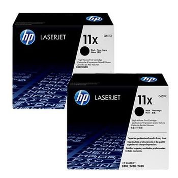 Original Multipack HP LaserJet 2420d Printer Toner Cartridges (2 Pack) -Q6511X