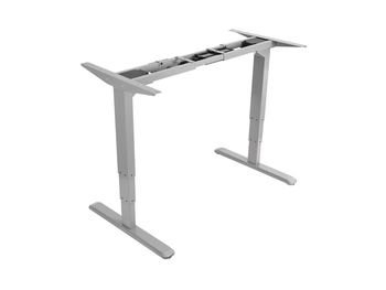 MESA ELECTRICA ERGONOMICA ALTURA REGULABLE MOTOR DUAL SIN TABLERO COLOR ESTRUCTURA GRIS CONTROL T