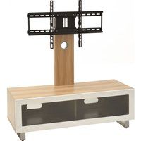 ttap tvs1002 tv stand with bracket - light oak