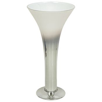 Jarron Vidrio Plata/trans