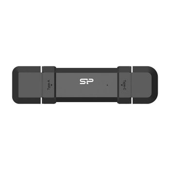Unidad flash Silicon Power DS72 500 GB USB Type-A y Type-C 3.2 Gen 2 1050 MB/s negra