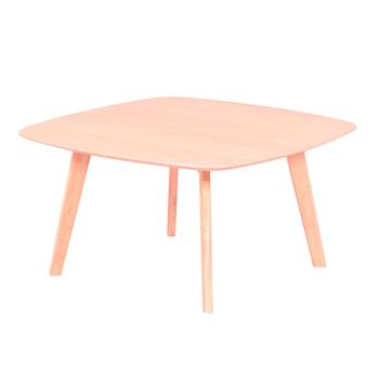 Mesa de centro cuadrada en madera de roble
