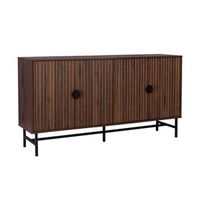 aparador con efecto madera de 4 puertas 1575cm madera oscura