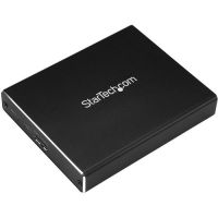 startech carcasa usb 30 para ssd m2 2 bahias negra