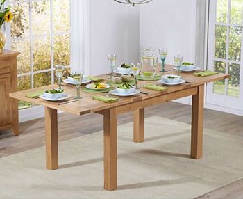 Ex-display Cheadle 130cm Oak Extending Dining Table