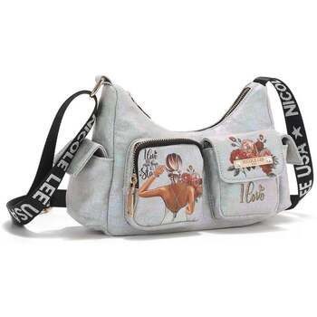 Nicole Lee Bandolera BOLSO DE HOMBRO CON CUADROS DE DENIM (BLIND DATE) para mujer