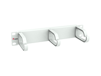 panel organizador de cables 1u para armario rack 10 color gris claro ral 7035