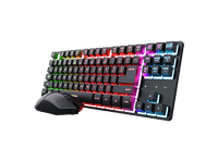 pack gaming - trust gxt 832 thado inalambrico 420h autonomia retroiluminacion rgb negro