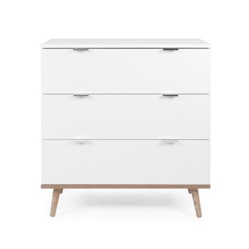 Comóda 3 cajones - a79,8 cm - blanco