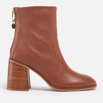 See by Chloé Aryel Leather Heeled Boots - UK 7
