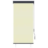estor enrollable de exterior color crema 80x250 cm