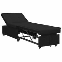 sofa cama desplegable negro 194 x 50 x 82 cm tela vidaxl
