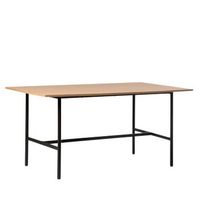 mesa fija mdf melamina klast home industrial 160 x 75 cm - natural