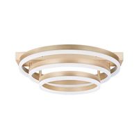lampara de techo led dorada 50 cm plafon anillos iluminacion moderno glamour nore