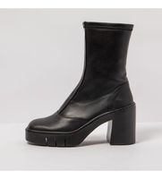 art para mujer 119731101003001 botines de piel negro -altura tacon 9cm- 39 8 a 10cm cremallera casual