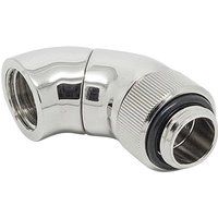 ek-af double angled fitting adapter - silver silver