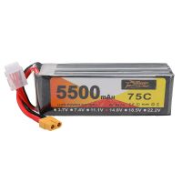 bateria lipo zop power 148v 5500mah 75c 4s con enchufe xt60 para drones rc